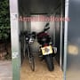 Space in 4ft wide motorcycle shed
