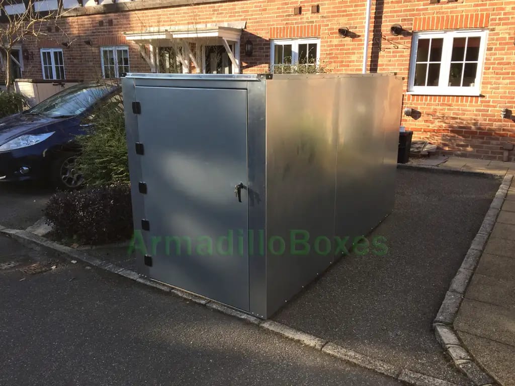 Harley motorcycle shed reduced height