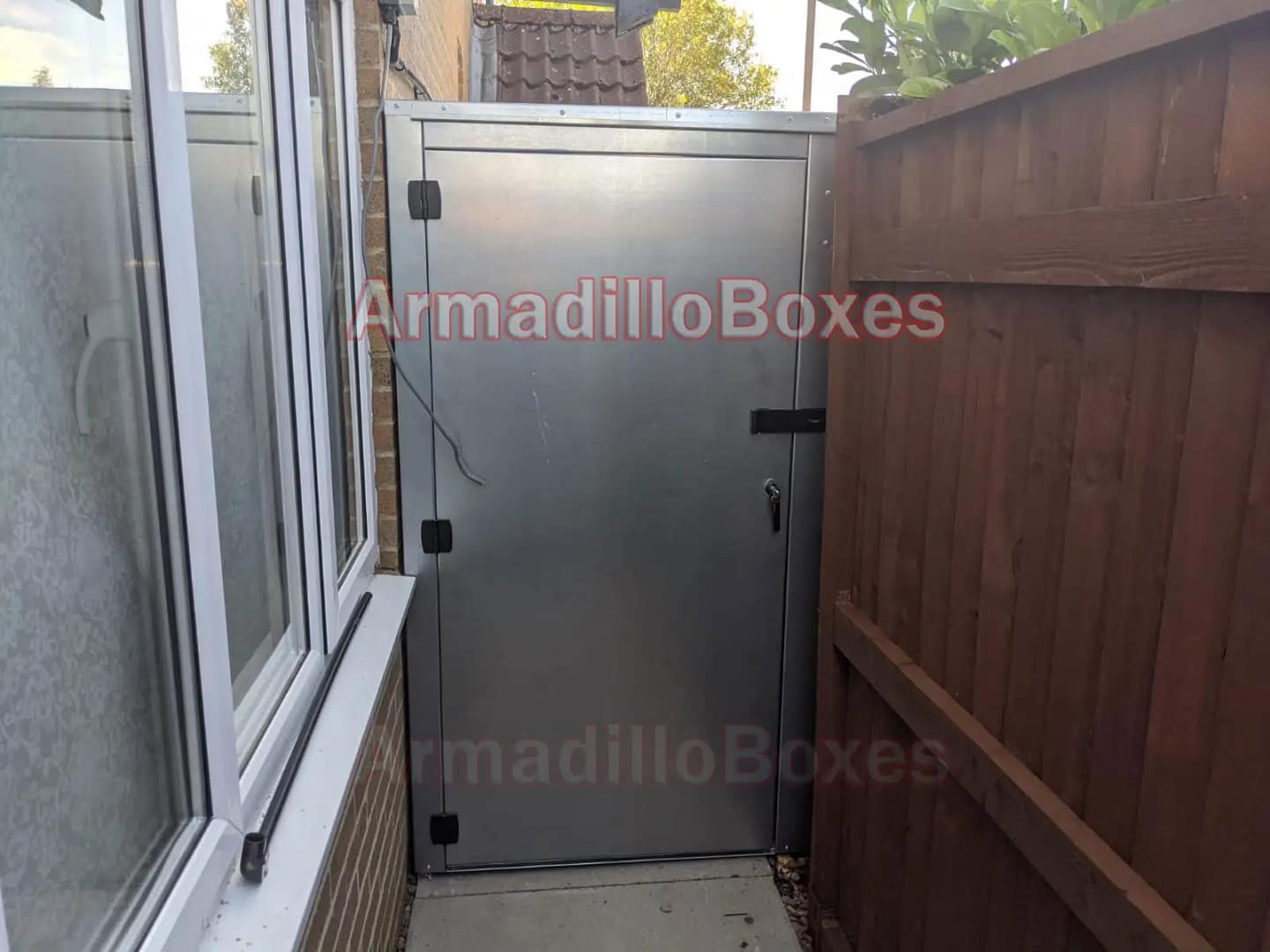 Single Unit access door to the rear Secure motorcycle shed - Image 6