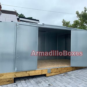 Secure garden shed motorcycle shed