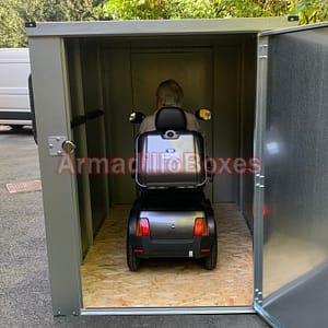 Fat Boy 6ft high 5ft wide 8ft long Mobility storage scooter shed METAL for large off road scooters