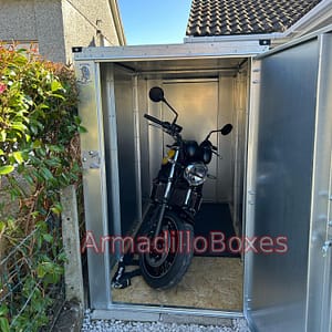 Motorcycle storage shed 1100mm wide Deluxe motorbike storage scooter shed