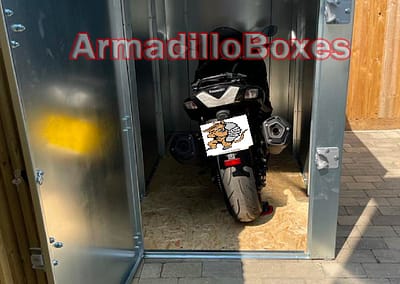 Kawasaki ZX 1400 HJF 1200mm wide standard Armadilloboxes Secure Motorcycle unit