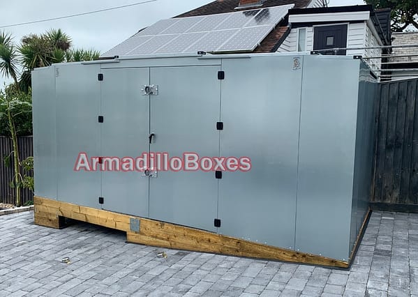 Secure garden shed motorcycle shed 14ft long Door on long side - Image 2