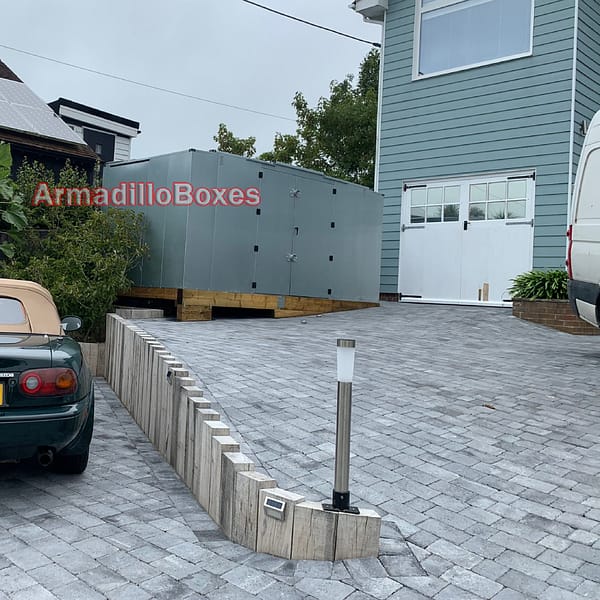 Secure garden shed motorcycle shed 14ft long Door on long side - Image 3