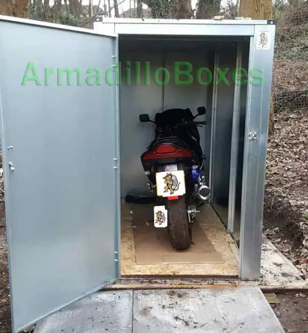 6ft Motorcycle storage shed large motorcycle security motorbike storage scooter shed - Image 6