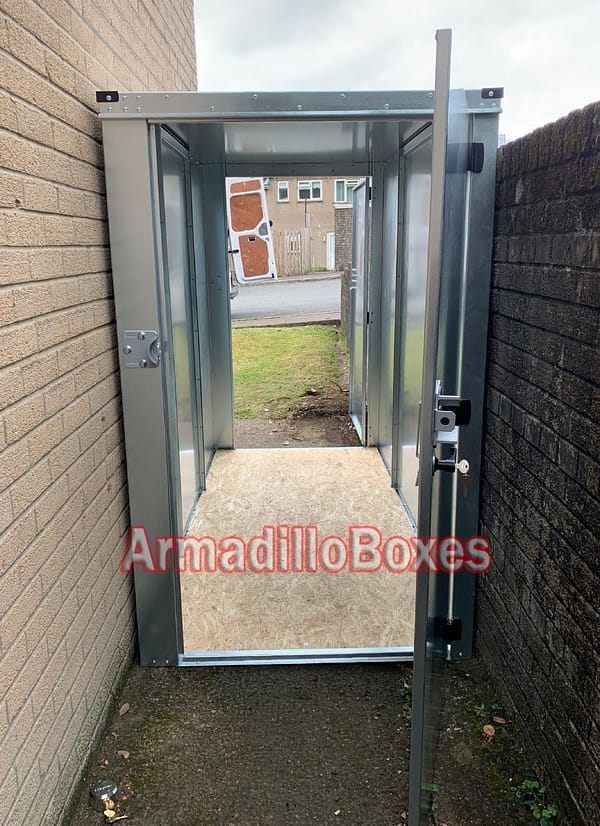 Single Unit access door to the rear Secure motorcycle shed - Image 10