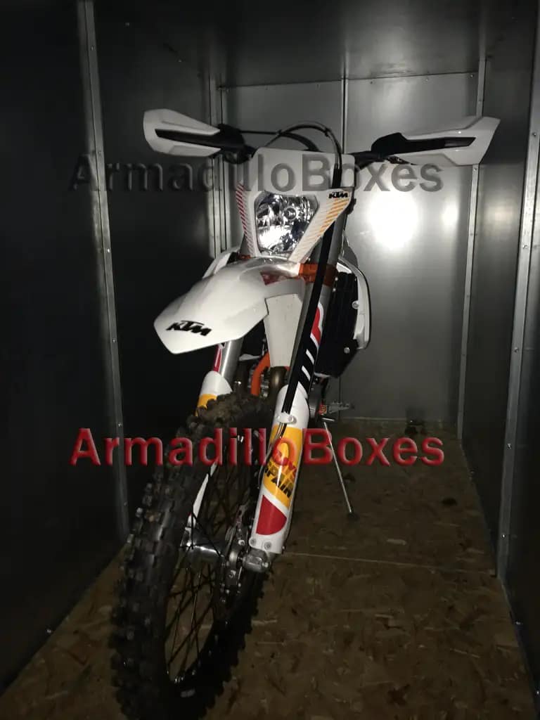 5ft 6" Tall Motorcycle storage shed large motorcycle security motorbike storage scooter shed - Image 3