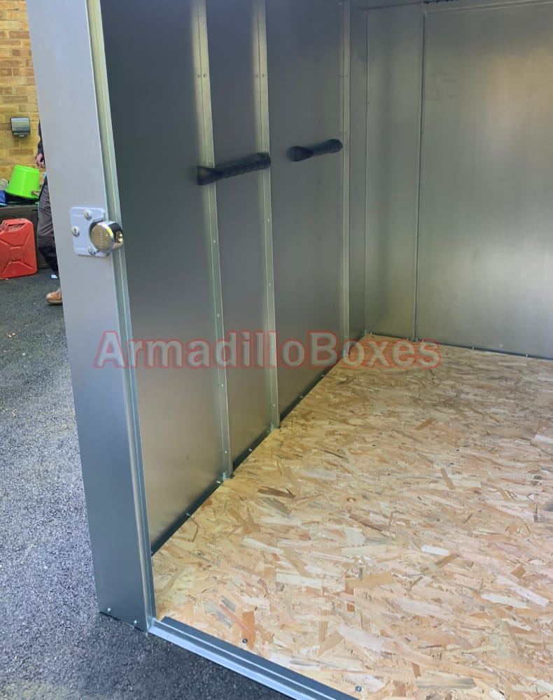 Fat Boy 6ft high 5ft wide 8ft long Mobility storage scooter shed METAL for large off road scooters - Image 4