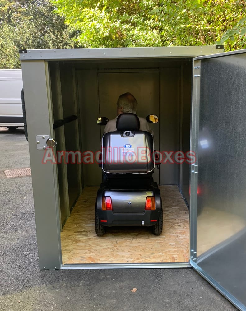 Fat Boy 6ft high 5ft wide 8ft long Mobility storage scooter shed METAL for large off road scooters