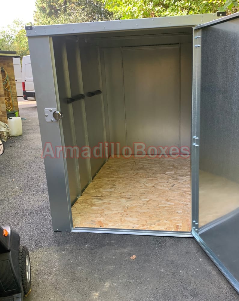Fat Boy 6ft high 5ft wide 8ft long Mobility storage scooter shed METAL for large off road scooters - Image 5