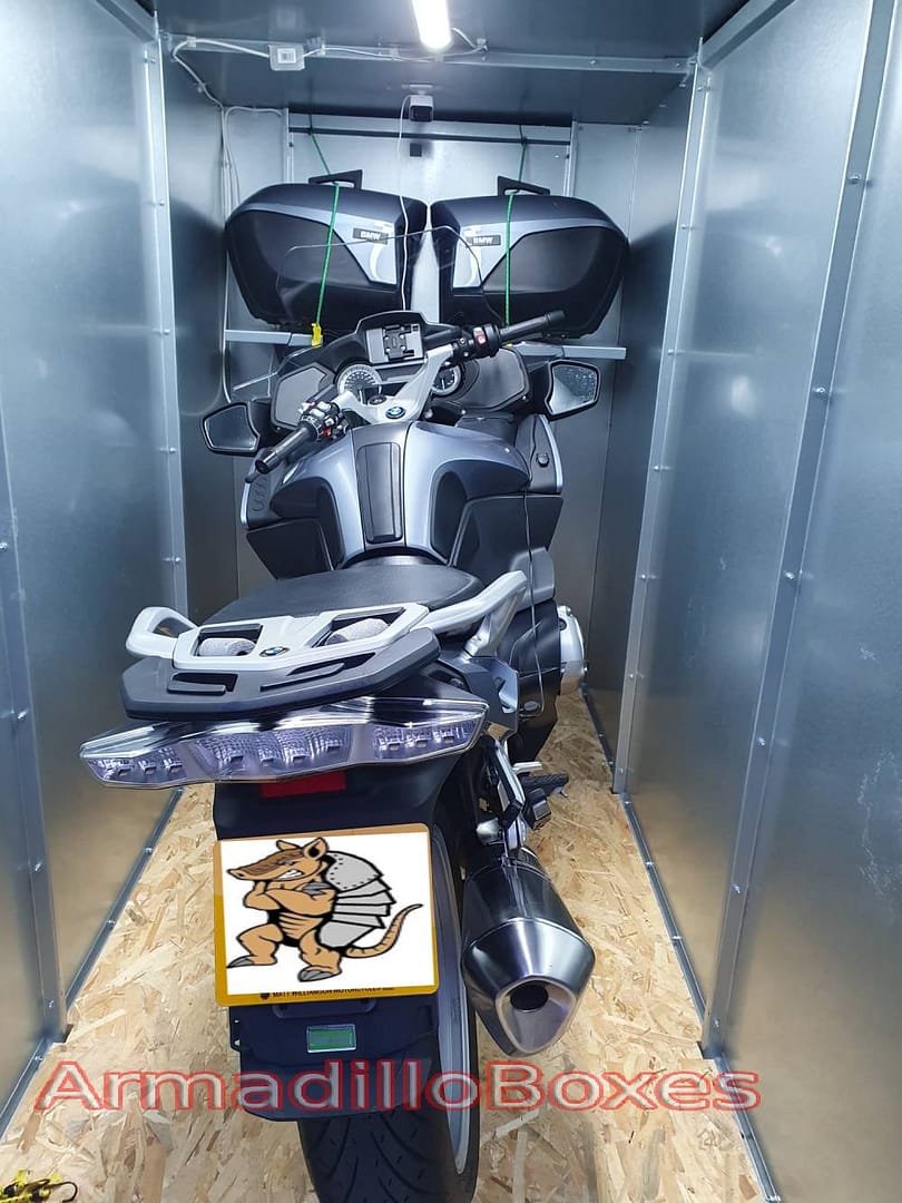 6ft Motorcycle storage shed EXTRA WIDE DOOR large motorcycle security motorbike storage scooter shed KTM 1200 BMW 1200, Africa Twin - Image 5