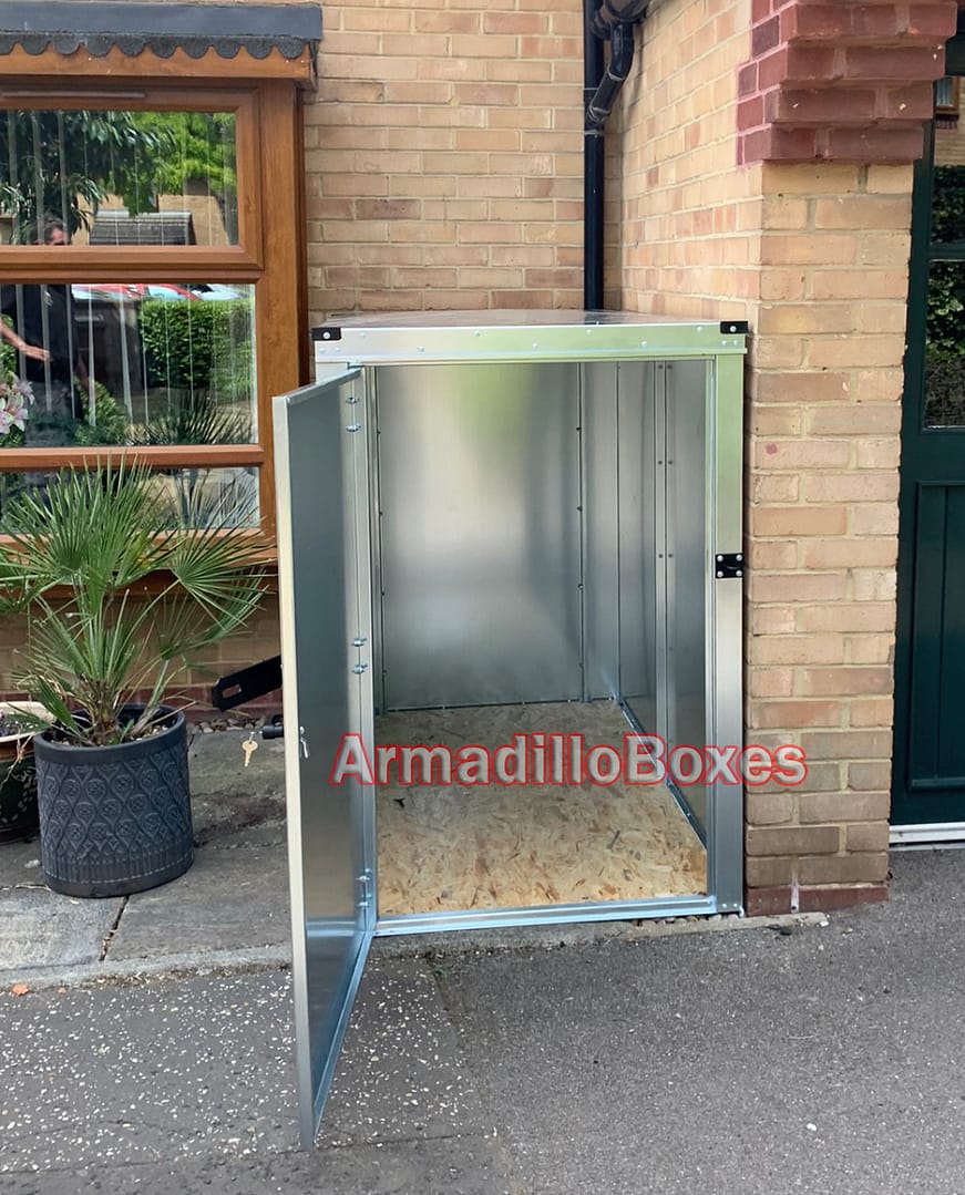 Mobility Scooter storage shed Structural wood floor mobility scooter shed metal - Image 4