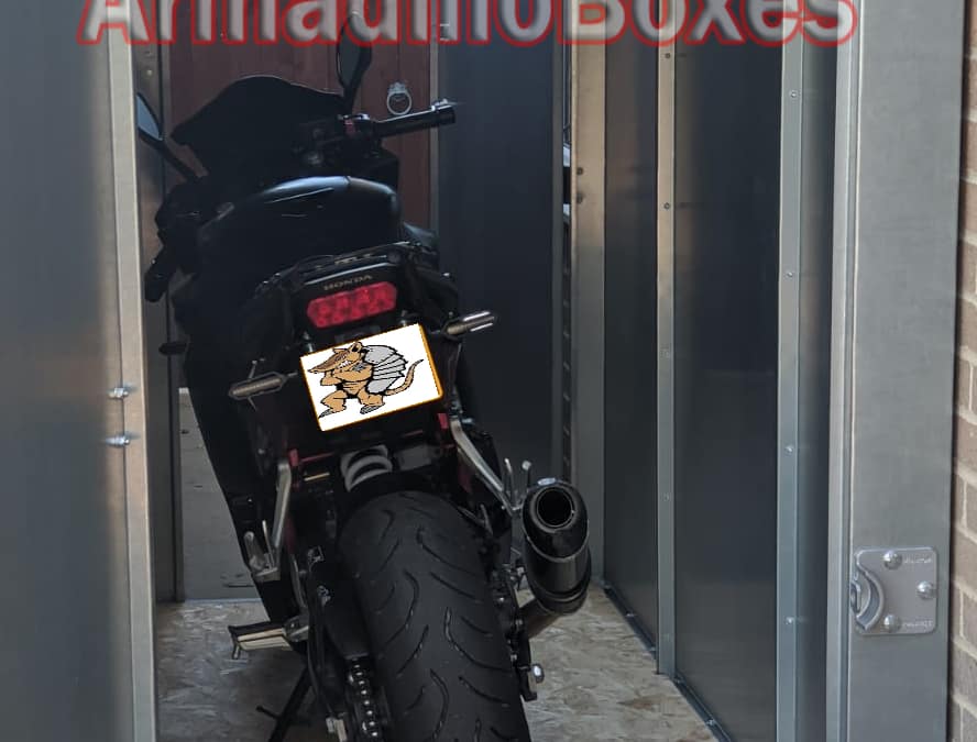 Honda CBR 1000 Fireblade ArmadilloBoxes secure shed