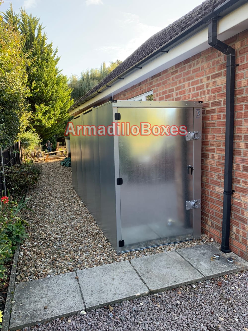 Secure Motorbike shed for 2 bikes 4ft wide 15ft long 6ft high