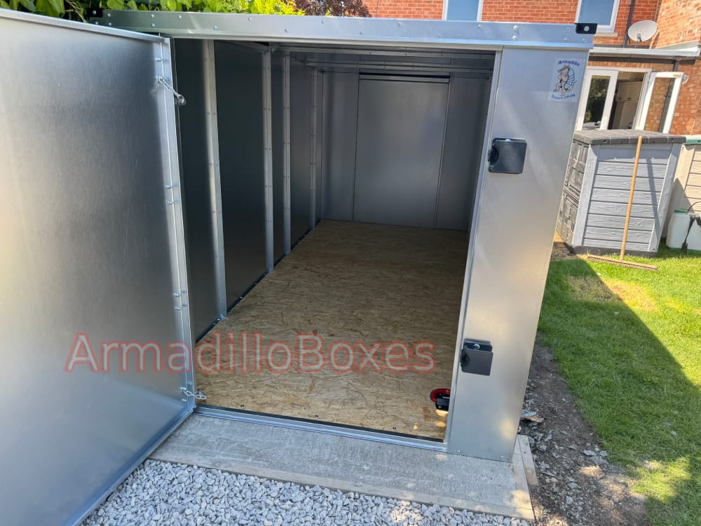 Motorcycle storage 12ft long by 5ft 6″ wide 5ft 6″ long, tool storage, shed large motorcycle security motorbike storage scooter shed