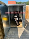 Kawasaki ZX 1400 HJF 1200mm wide standard Armadilloboxes Secure Motorcycle unit