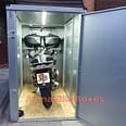 BMW K1200RT in a Armadilloboxes secure motorcycle shed