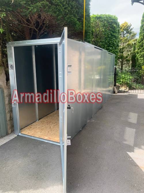 17ft Secure motorcycle shed side